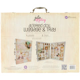 Prima Marketing 910884 Altered Doll Wooden Luggage with Trays, 15-Inch by 11.5-Inch by 3-Inch