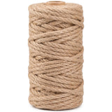 PerkDecor Jute Rope 6MM x 80FT Heavy Duty and Thick Twine Rope for Crafts Projects Gardening Bundling Cat Scratcher Scratching P