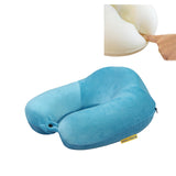 Orka Travel U Neck Luxe Memory Foam High Back Super Soft Teal Blue