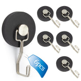 DUGUJIUJIAN Rare Earth Magnetic Hooks with Rubber Coating