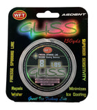 Ardent Gliss Fishing Line, 8 Pound Test, 150 Yards, Zero Stretch Polyethylene Fiber, Green