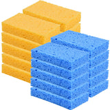 YoleShy 20 Pack Sponges Kitchen Natural Compressed Cellulose Sponges for Dishes Non Scratch for Household Cookware Bathroom Cars