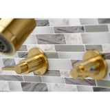 Kingston Brass Kbx8147Ndl Nuvofusion Tub And Shower Faucet, 7.13 X 12.88 X 5.5, Brushed Brass