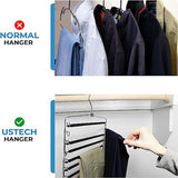 8-Tier Foldable Trouser Hanger, Removable Padded Bars, 8-Pair Capacity, Chrome Finish