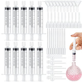 Geiserailie 50 Pcs Perfume Refill Pump Tools Perfume Dispenser Transfer Kit Include Funnels, Dispenser Pumps, Syringes, Droppers