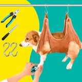 WSCXSC Dog Grooming Kit, Dog Grooming Supplies, Dog Grooming Hammock, Dog Grooming Harness, Dog Nail Clippers, Dog Nail Grinder,