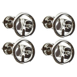 MARINE CITY Mount Ski Tow Hooks - 316 Stainless Steel, Mirror-Polished Finish, Corrosion-Resistant - 2-1/2Ring Diameter, for