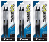 PILOT (3) Precise V10 RT Retractable Premium Rolling Ball Pens, Bold, 1.0 mm, Black Ink, 2 Pack (13548)
