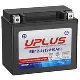 Motorcycle Battery YTX12-BS, UPLUS EB12-4 Powersports Batteries High Performance, AGM Maintenance Free Battery for Bike ATV Scoo