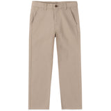 IZOD Boys School Uniform Twill Khaki Pants, Flat Front & comfortable Waistband, 14