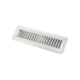 JR Products 02-28905 Dampered Floor Register - 2 x 10, White