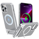 ZHOGTNEG for Magnetic Heat Dissipatio case for iPhone 13 Pro, for MagSafe, Cooling Drop Protection, Adjustable Kickstand case, I