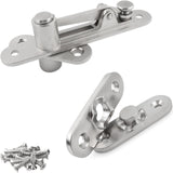 TamBee Pivot Hinge Hold Open Heavy Duty Hidden Door Hinge - 440 lbs Load, Locking 90 Degrees, 304 Stainless Steel, Concealed for