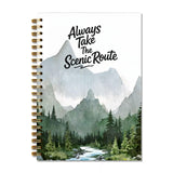 GTYNU Camping Adventure Nature Mountain Spiral Notebook,Adventure Gifts for Women,Gifts for Camping Camper Lover,Always Take The