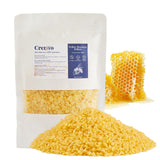 Crenovo Yellow Beeswax Pellets 0.44 LB, 100% Pure Natural Triple Filtered Beeswax for Candle Making, DIY Lip Balm and Skin Care,