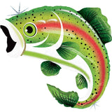 Rainbow Trout 29 Extra Large Holographic Foil Balloon