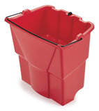 Rubbermaid Commercial Products Dirty Water Bucket for WaveBrake 2.0 35 Qt. Mop Bucket System, 18Quart Capacity, Red, 14 x 9.8