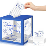 Pajean 50 Pcs Greenery Share a Memory Cards for Collections of Life Memory Guest Cards Box Ideas for Funeral Graduation Wedding