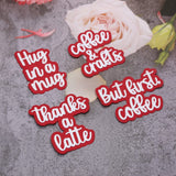 Kscraft Coffee Sentiment Shadow Words Metal Cutting Dies Stencils For Diy Scrapbooking/Photo Album Decorative Embossing Diy Pape