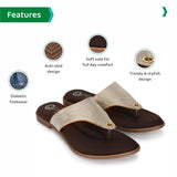 Ortho Joy Doctor Fancy Slipper For Women || Orthopedic Women'S Slipper || Fancy Slippers For Women,Copper,8,B0C7MXHJFX
