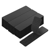 GDSZ LAERSI 30 Sets Double Sided Tape Heavy Duty Black Hook and Loop Tape, 1x4Inch Adhesive Strips - Secure Mounting for Rug Pos