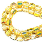 DIQIO 8x9mm Sparkle Barrel Faceted Crystal Beads (77-82pcs Glistening Gold)