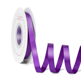 Laferri Purple Satin Ribbon,Double Faced 3/8 X 25 Yards,Fabric Ribbon Use for Gift Wrapping DIY Craft Floral Bouquets Wedding Pa