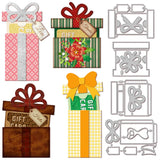 GLOBLELAND Gift Box Gift Card Holder Cutting Dies for Card Making Bow Gift Box Cut Die for DIY Scrapbooking Journal Embossing Pa