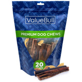 ValueBull Collagen Sticks for Dogs, Varied Shape & Size Chews, Natural Long-Lasting Dog Treats, 1 Pound - Supports Joints, Skin