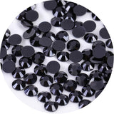 4500 Pcs SS6 2mm Flatback Rhinestones for Nails Art Crafts Glitter Round Gems Crystals DIY Clothes Shoes(Black)
