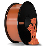 Miailuy Silk Filament PLA 1.75mm Silk 3D Printer Filament, Silk RedCopper 1kg Spool (2.2lbs), Dimensional Accuracy +/- 0.02 mm,