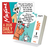 TF Publishing 2026 Maxine Daily Desktop Calendar - Small Daily Desk Calendar 2026 for Home or Office Organization, Full-Color Te