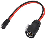 zdyCGTime 2 Pin Power Industrial Circular Connector to SAE Cable for Solar Panel Suitcase and Grand Design, Fit for Furrion, For