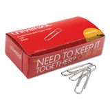 Universal A7072240 Nonskid Paper Clips Jumbo, Silver (100/Box, 10 Boxes/Pack)