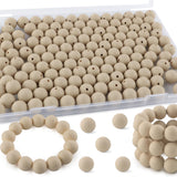 Kovict 145pcs Silicone Beads, 15mm Silicone Beads for Keychain Making, Pens Bracelet Necklace DIY Crafts(Navajo White)