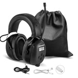 PROHEAR 033 AM FM Bluetooth Radio Headphones with Gel Ear Pads - More Soft Comfort - USB C Rechargeable 2000mAh Battery - 31dB S