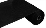 Craig Bachman 10 Poly Burlap Mesh: Black Wedding Floral Arrangement Poly Mesh; Wreath Making DIY Crafting Ribbon