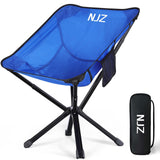 NJZ Portable Camping Chairs - 15s Setup & Compact 13 Fold - Backpacking Chair with Carry Bag, Camp Chair for Picnics, Fishing, F