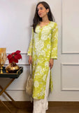 Gosriki Women'S Cotton Blend Straight Chikankari Embroidered Kurta (Zainab-Green-Gs_3Xl_Green_Xxx-Large),Green,3,B0C71CBZT8