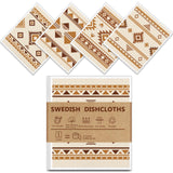 Eugiichr Swedish Cloths for Kitchen, Reusable Cellulose Sponge Cloths, 4PCS