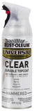 RustOleum 302153 Universal All Surface Clear Topcoat Spray, 11 oz, Hammered Clear