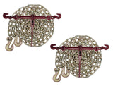 Mytee Products 5/16 Grade 70 Chain and Binder Kit | includes (2) 5/16 3/8 Ratchet Load Binder & (2) 5/16 x 16 G70 Transpo