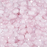 TUMBEELLUWA Stone Bead for Jewelry Making, Healing Crystal Large Hole Oval Shape Loose Beads Pack of 15, Rose Quartz