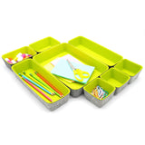 Welaxy desk drawer organizer tray dividers small felt storage bin sturdy but soft for office suppliers entryway catchall key hol