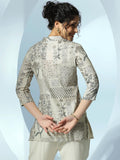 Libas Women'S Linen Floral Straight Kurti (58164 Off White Off White Xl