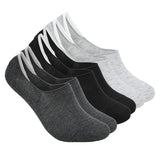 Xjarvis Anti-Slip No Show Low Cut Loafer Socks For Men & Women With Combed Cotton For Sports Running & Hiking Pack Of 3 Multicolour (Free Size),Dark Grey, Black, Gr,,B0B4P8KBPJ