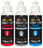 Rolite RHCMCUF4zCP 3 Step System to The Ultimate Shine, 4 fl. oz., Combo Pack, Includes Heavy Cut Compound, Medium Cut Polish, U