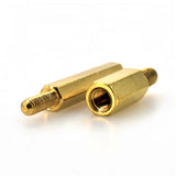 M4 x 40mm+6mm Male Female Brass Hex Standoff Spacer Screws PCB Pillars Screw Nuts, 15Pcs