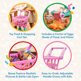 Battat- Play Circle- Shopping Cart - Toy Food - Play Kitchen For Toddlers- Pretend Play- Shopping Day Grocery Cart- 2 Years +