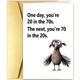 Funny 70th Birthday Card for Women Men, 70th Birthday Card Gift for Dad Mom Grandpa Grandma, Gifts for 70 Year Old Woman Man